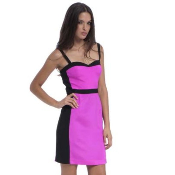 Jay Godfrey Colorblock Cocktail Dress - Picture 1 of 5